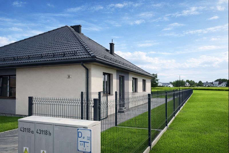 Parterowe domy przy ul. Wiśniowej w Szczodrem